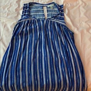 Tie waists vertical stripe dress